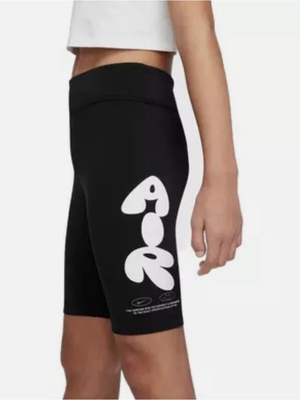 Nike air black and white bicycle style
Shorts girls size large